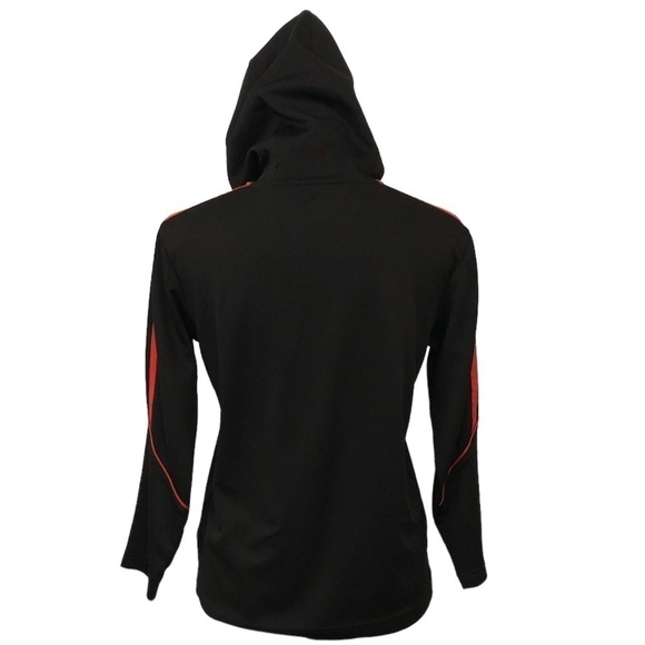 AVIA Sweatshirt Boy's Size Medium 10-12 Black Red Hood Pullover Hoodie - Picture 4 of 9